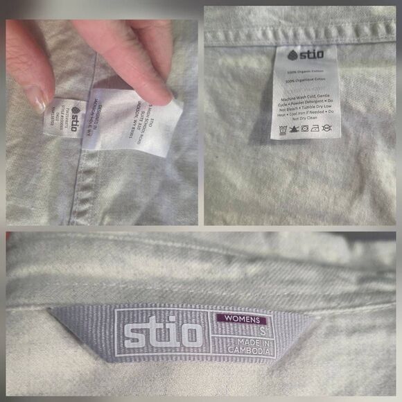 Stio Flannel Button Up/ Down Shirt Normcore Gorpcore Cabincore Preppy Sz. S - Picture 4 of 5